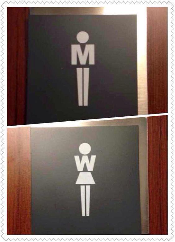 标识设计的创意爆发地 五十套厕所创意标识牌分享